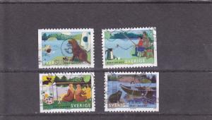 Sweden  Scott#  2536a-2536d  Used  (2006 Summer by the Lake)