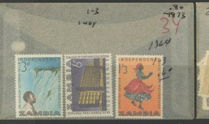 Zambia 1-3 ** mint NH  (2301A 1873)