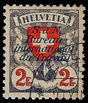Switzerland 1936 Official Bureau of Labor (BIT) Sc 3o36a (copy 2)
