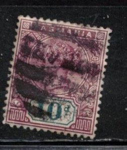 TASMANIA Scott # 80 Used - Queen Victoria CV $21