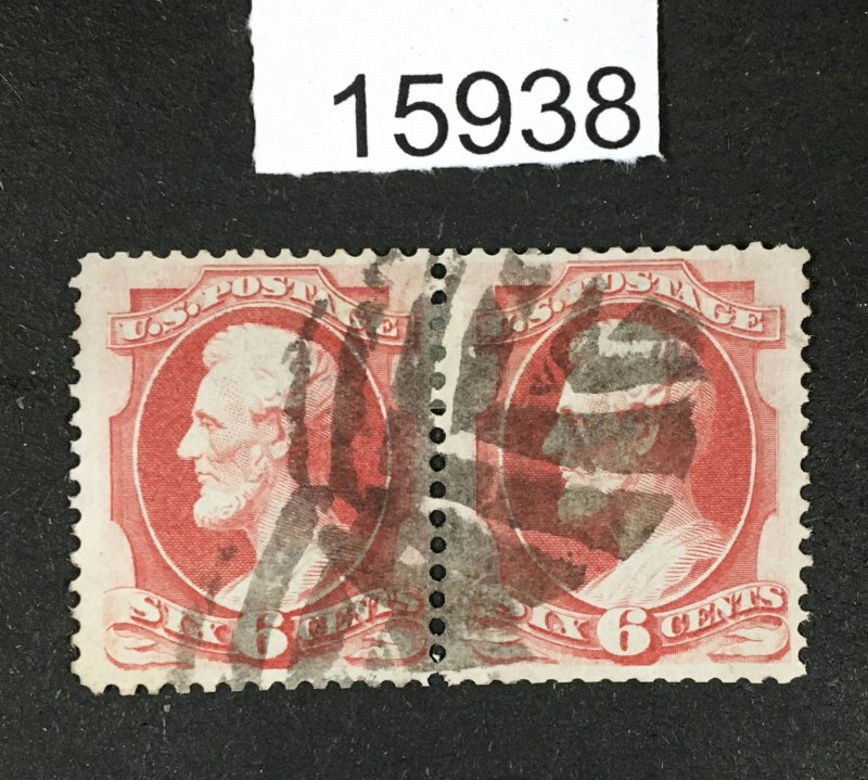 MOMEN: US STAMPS # 148 PAIR NYFM RE-LF3 USED LOT #15938