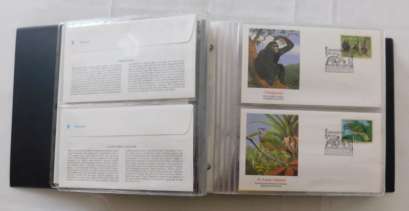 64 UN New York First Day Cover FDC Endangered Species Series 1983 to 2008
