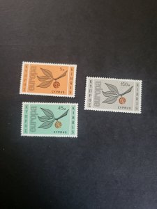 Stamps Cyprus Scott 262-4 hinged