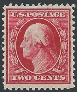 Scott 375, Original Gum, 1910-1 Washington-Franklin Perf ...