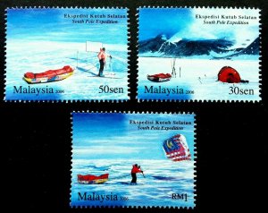 *FREE SHIP Malaysia South Pole Expedition 2006 Antarctic Flag Explore (stamp MNH