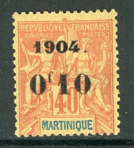 Martinique 1904 French Colony 10¢/40¢  Scott #57 Mint D794