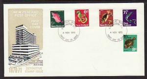 New Zealand 444-448 Fish 1970 U/A FDC 