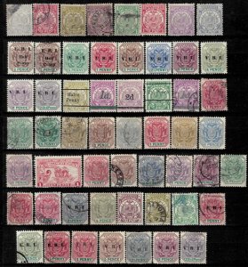 South African Republic Postzegel 1885 - 1920 ☀ VRI, ERI - MH/Used stamps