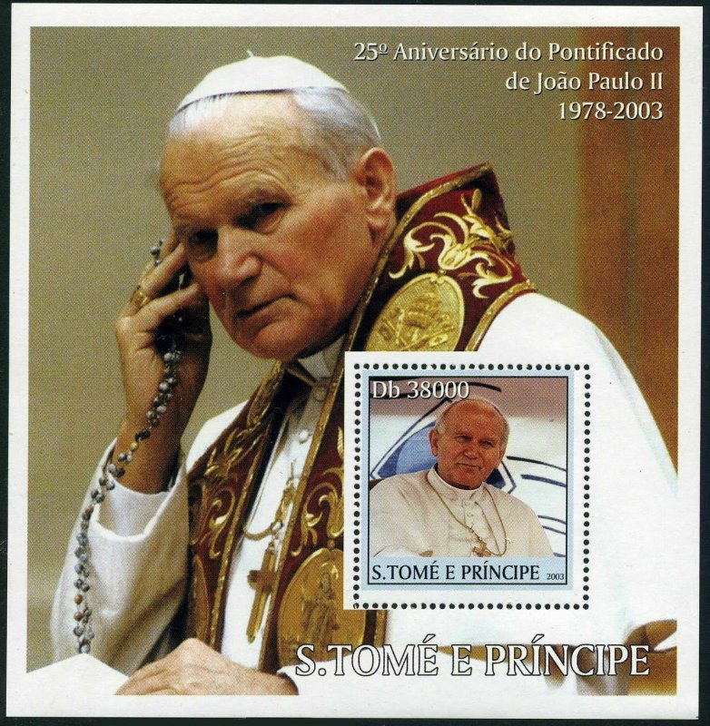 St Thomas & Prince 1451-1452 ai,1453-1454 sheets,MNH. Reign of Pope John Paul II