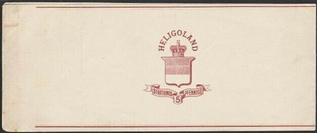 HELIGOLAND c1880s 5pf newspaper wrapper unused..............................6107