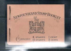 Newfoundland Booklet #3 Very Fine Mint Complete Booklet