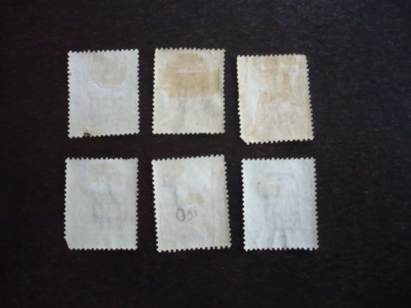 Stamps - Shanghai - Scott# 153-156,158,159 - Used Part Set of 6 Stamps