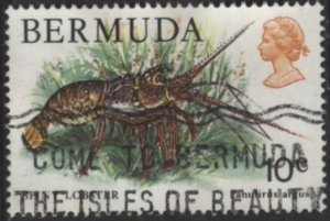 Bermuda 368 (used) 10c spiny lobster (1979)