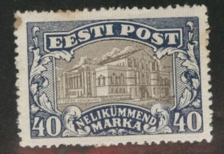 Estonia Scott 83 MH* tone spots in paper and gum CV$10