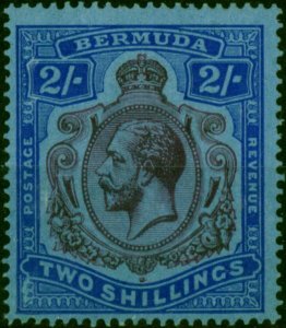 Bermuda 1927 2s Purple & Bright Blue-Pale Blue SG88 Good MNH