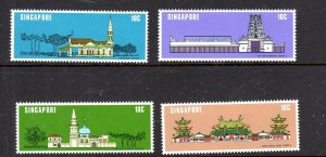 SINGAPORE #299-302 1978 NATIONAL MONUMENTS MINT VF NH O.G