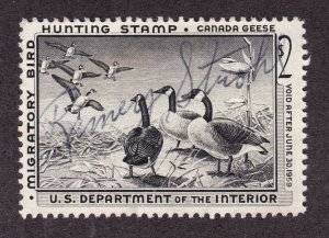 US RW25 $2 Duck Hunting Used Single VF SCV $12