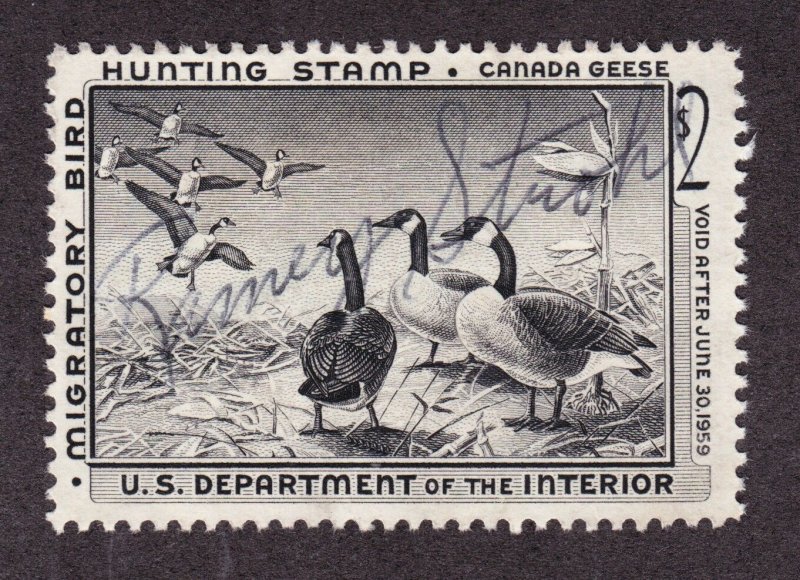 US RW25 $2 Duck Hunting Used Single VF SCV $12