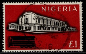 NIGERIA QEII SG101, 1d red-orange & blue, FINE USED. Cat £18. 