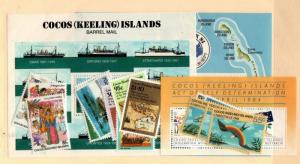 Cocos Islands Scott 108-25 Mint NH (1984 Year Set) - Catalog Value $26.20