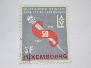 Luxembourg #435 used  2024 SCV = $0.25