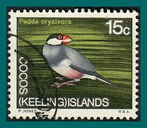 Cocos 1969 Java Sparrow, used #15,SG15