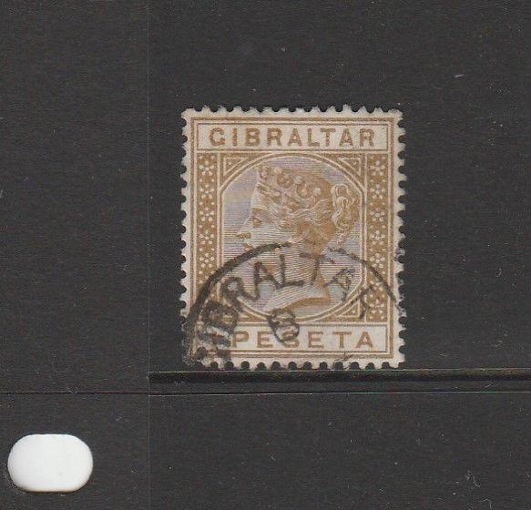 Gibraltar 1889 1p Bistre cds Used SG 30