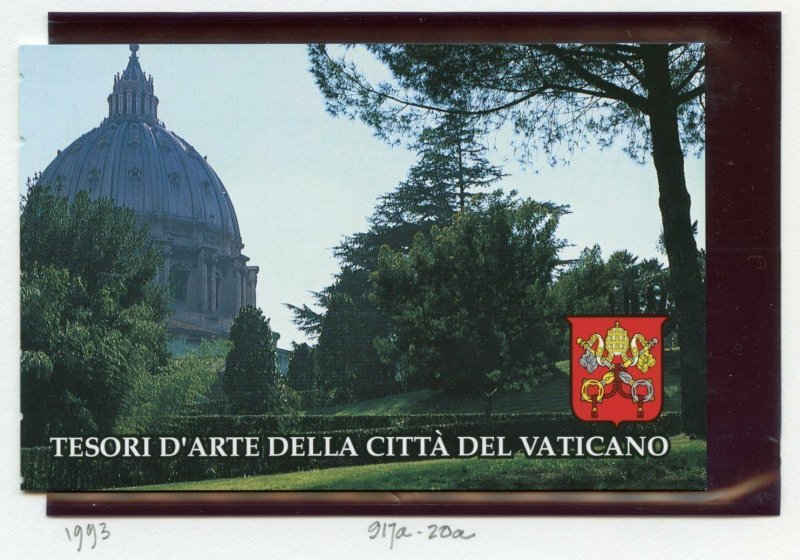 VATICAN CITY 1992  COMPLETE YEAR SET STAMPS WITH BOOKLET  MINT NH ON ALBUM PAGES