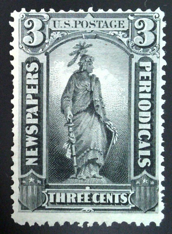Scott#PR10 - VG - 3c Black - Newspaper Stamp - NG - 1875