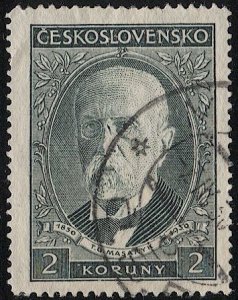 CZECHOSLOVAKIA  1930 Sc 175 Used  VF 2k, Pres. Masaryk