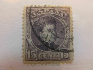 Spain Spain España Spain 1902 King Alfonso XIII 15c fine used stamp A5P1F62-