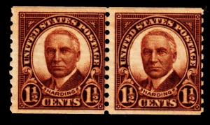 #686 Harding Coil Pair - MNH