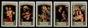 Burundi 543-7 MNH Christmas, Art 