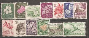 Norfolk Island SC 29-41 Mint, Never Hinged