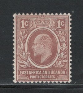 East Africa & Uganda 1908 King Edward VII 1c Scott # 31 MH