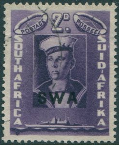 South West Africa 1941 SG121 2d Sailor SWA ovpt FU