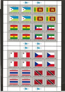 UNITED NATIONS - SC# 350-65  4 DIFFERENT PANES OF 16  FVF/MNH