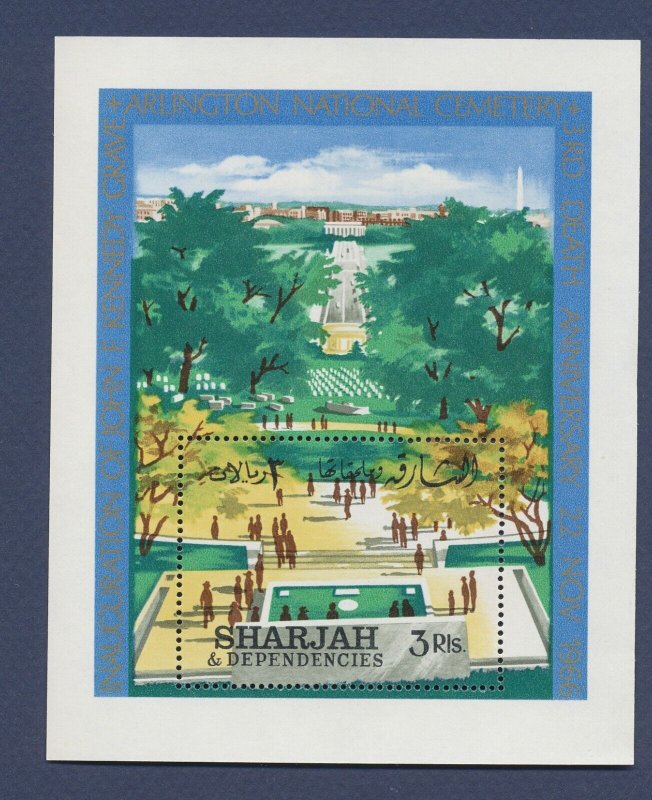 SHARJAH - Michel BL 20A - MNH S/S - John F Kennedy grave - 1961 --b