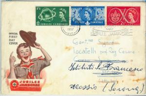 67100 - GB  - Postal History -  FDC COVER  1957: BOY SCOUTS Jamboree