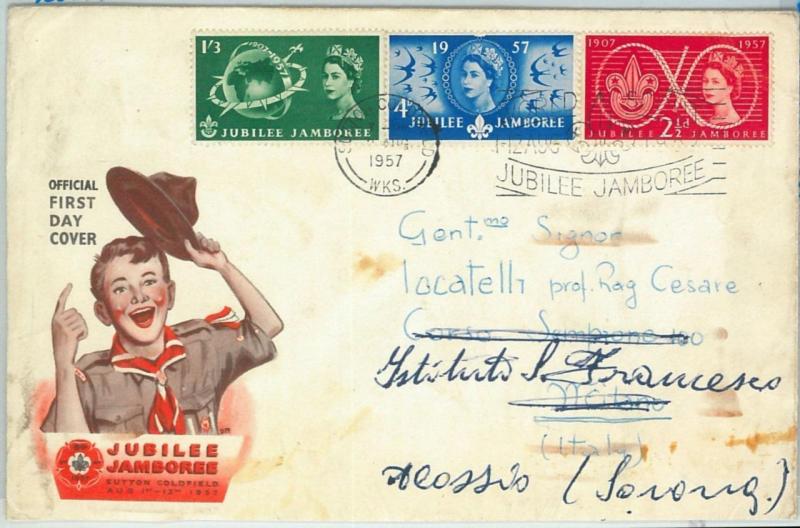 67100 - GB  - Postal History -  FDC COVER  1957: BOY SCOUTS Jamboree