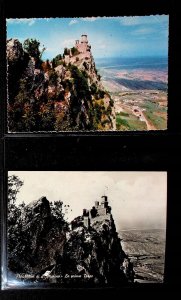 SAN MARINO - JUST 4 POSTCARDS+2FDC - (AO23)