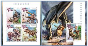 GUINEA BISSAU 2014 2 SHEETS gb14806ab DINOSAURS DINOSAURES