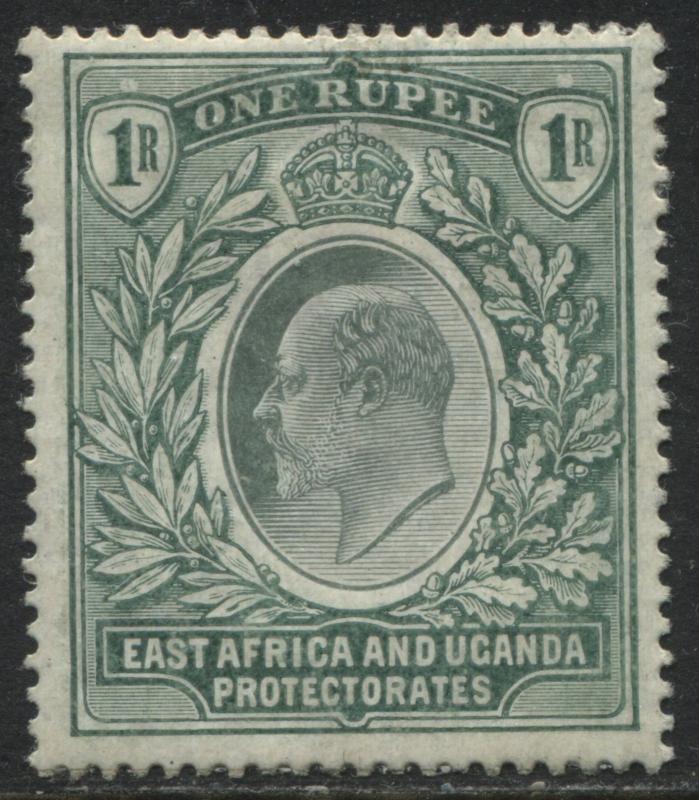 East Africa & Uganda KEVII 1904 1 rupee gray green mint o.g.