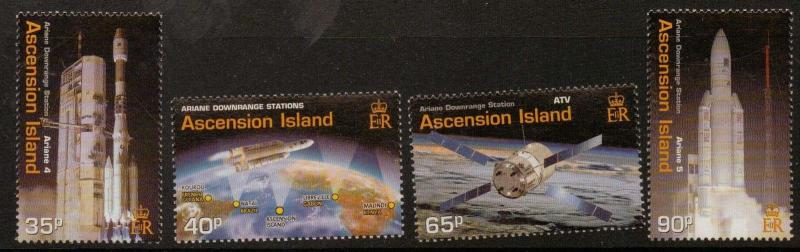 ASCENSION SG867/70 2003 ARIANE DOWNRANGE STATION   MNH