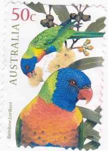 Australia -2005 Aust. Parrots Lorikeet -used 50c