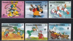 Grenada - Grenadines # 939-944, Disney Characters Seoul Olympics NH, 1/3 Cat.