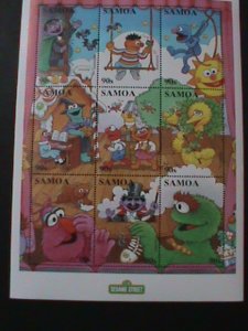 SAMOA-CARTOON-FAMOUS TV SHOW-SESAME STREET MNH-SHEET VF WE SHIP TO WORLDWIDE