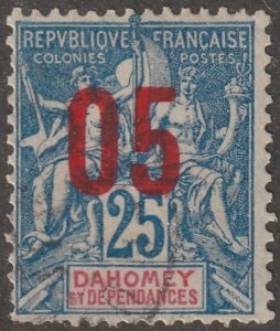 Dahomey, Scott#36,  used, hinged, 05 , red