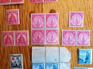 23 Sets of Commemoratives Blks/4 & Pr. & Sig. for each(NL03