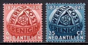 Netherlands Antilles - Scott #206-207 - MH - Gum bumps - SCV $9.00